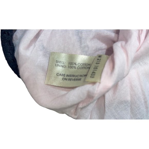 BRITISH INDIA TRAVELLER A-Line Midi Skirt Pink Black Size 9 100% Cotton - Picture 12 of 13